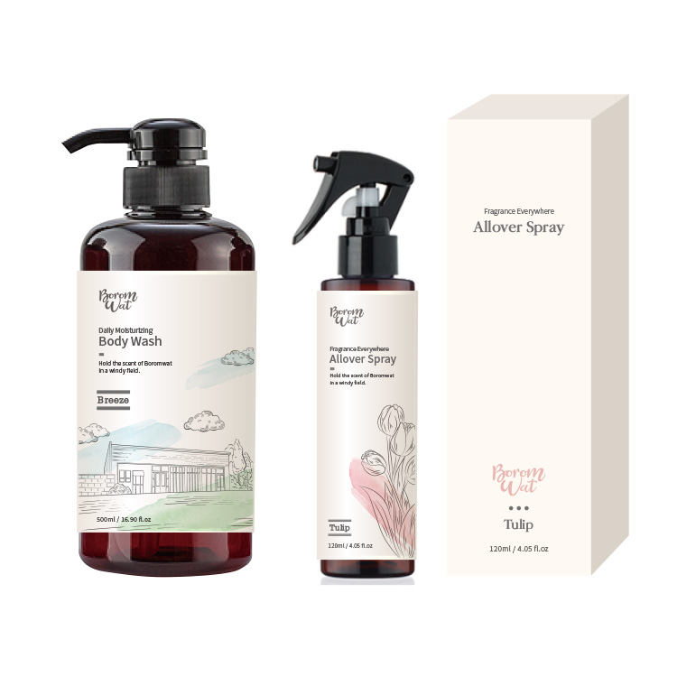 바디·올오버스프레이 세트 - (주)보롬왓 | P&W BODY PRODUCTS